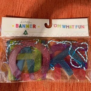 Target Oh What Fun Glittery Banner